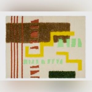 Quiet Town Abstract Geometric Patterned Rug